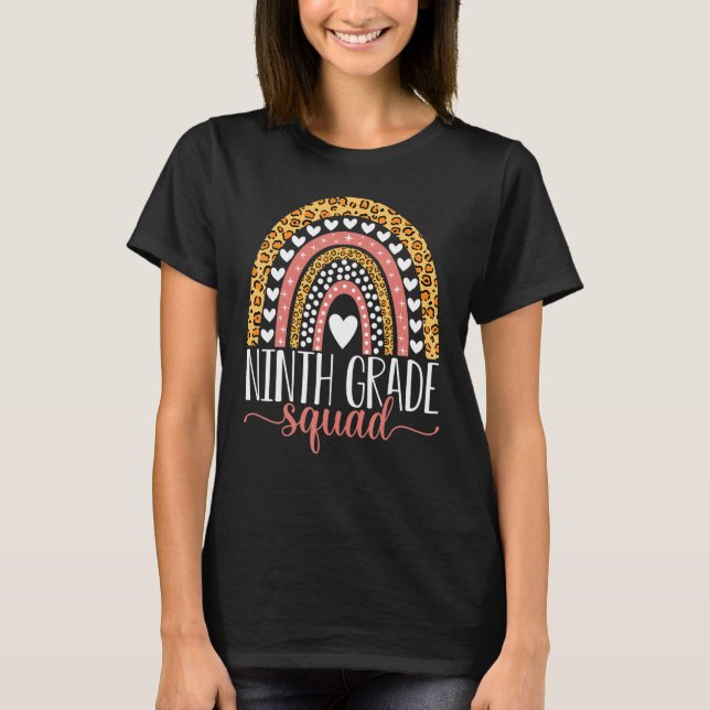 Camiseta Professora do 9º Grau Equipe do Esquadrão de Volta (Frente)