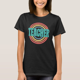 Camiseta Professora do Arco-Íris do Retro Vintage Professor