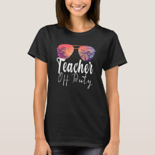 Camiseta Professora Do Dever Sunglass Beach Sunset School T