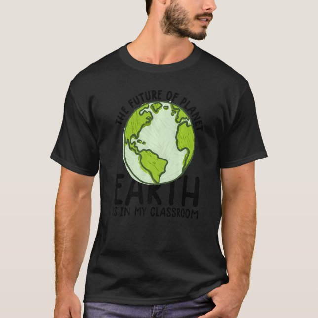 Camiseta Professora do Dia da Terra Engraçada no Dia da Ter (Frente)