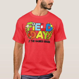 Camiseta Professora Do Dia De Campo Escolar Que Os Jogos Co
