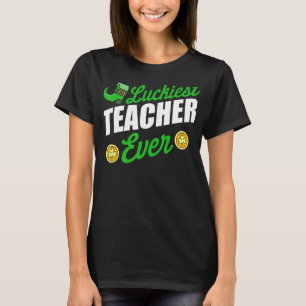Camiseta Professora do Dia de São Patrício mais Feliz de se