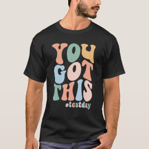 Camiseta Professora do Dia de Teste Motivacional Groovy Yo