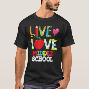 Camiseta Professora Do Ensino Médio Do Live Love De Volta À