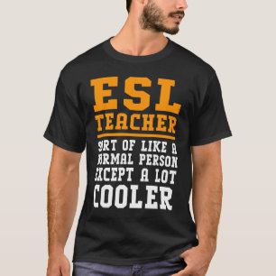 Camiseta Professora do ESL Definição de Língua Inglesa