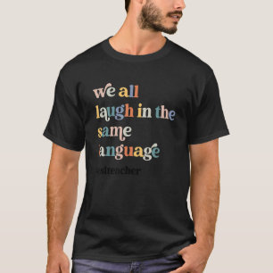 Camiseta Professora Do Esl Esol Estudante Cuta Retro De Vol