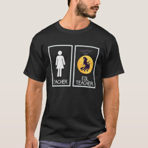 Camiseta Professora do ESL Halloween Para Professora do ESL