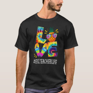 Camiseta Professora Do Esl Love Pineapple Summer Off Duty T