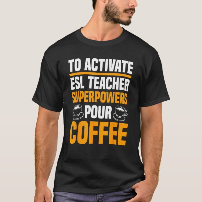 Camiseta Professora do ESL - Segundo Instrutor de Idioma -  (Frente)