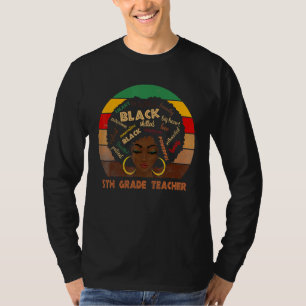 Camiseta Professora do grau 5: Mulheres Afro-Americanas Bla