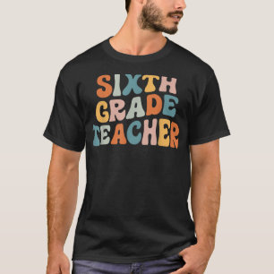 Camiseta Professora do Grau Sexto Grau de Professores do Gr