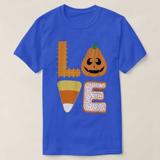 Camiseta Professora do Halloween ama o Halloween Candy Corn (Frente do Design)