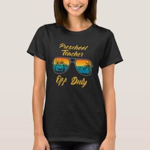 Camiseta Professora do infantário da pré-escola em regime d