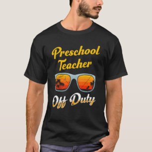 Camiseta Professora do infantário da pré-escola em regime d