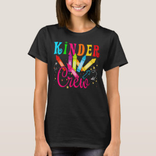 Camiseta Professora do infantário da tripulação do Kinderga