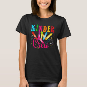 Camiseta Professora do infantário da tripulação do Kinderga