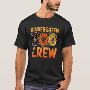 Camiseta Professora do infantário Halloween Kindergarten Bo