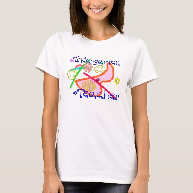 Camiseta Professora do jardim de infância (Frente)