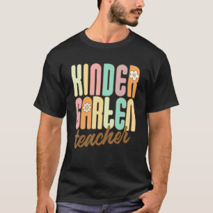 Camiseta Professora Do Jardim De Infância De Volta Às Mulhe
