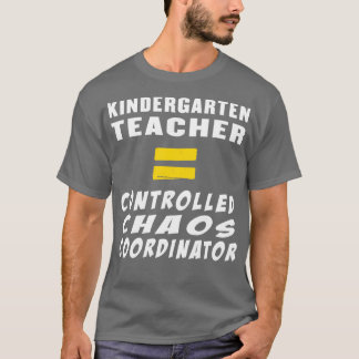 Camiseta Professora Do Jardim De Infância Igual À Ordem De 