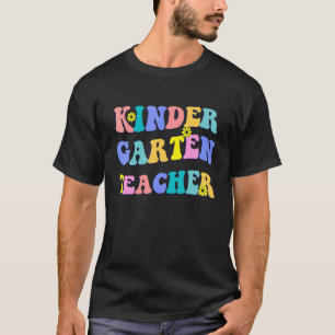 Camiseta Professora Do Jardim De Infância No Primeiro Dia D