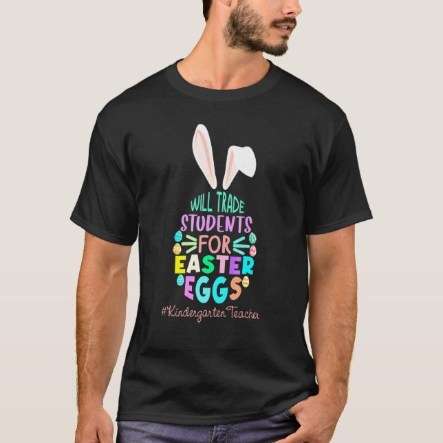 Camiseta Professora Do Jardim De Infância Vai Trocar Estuda (Frente)