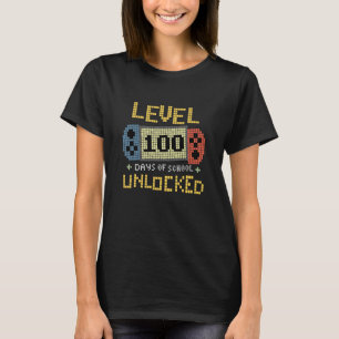 Camiseta Professora do Jogo Estudante Retro 100º Dia de Pro