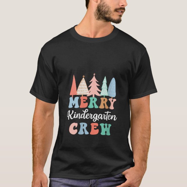 Camiseta Professora do Kindergarten Crew-Kinder da feliz Re (Frente)