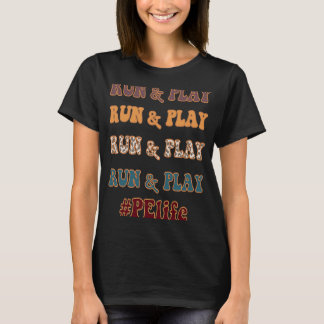 Camiseta Professora do PE Executar Educação Física Sobre Le