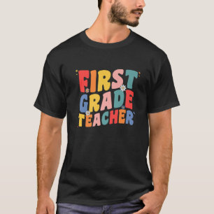 Camiseta Professora Do Primeiro Grau Para Mulheres Groovy R