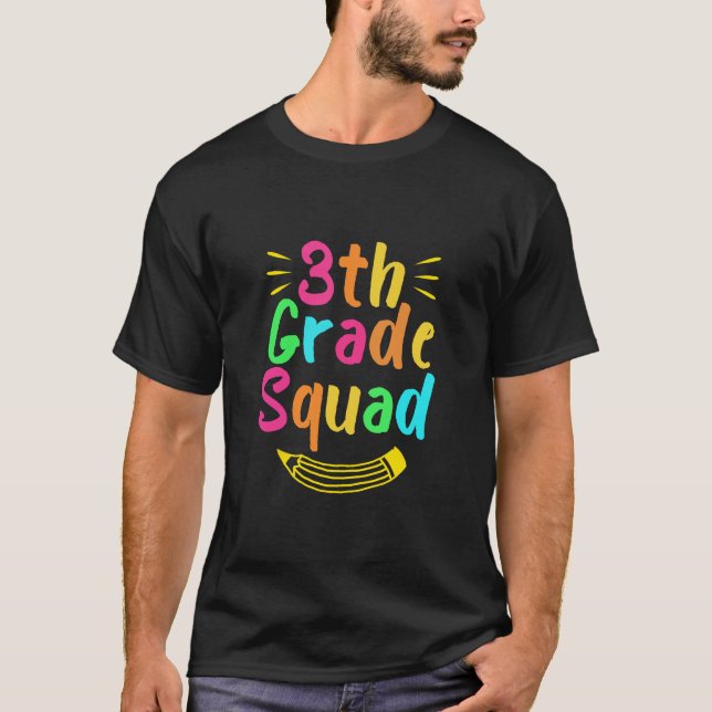 Camiseta Professora Do Quadrado Do 3º Grau De Volta À Escol (Frente)
