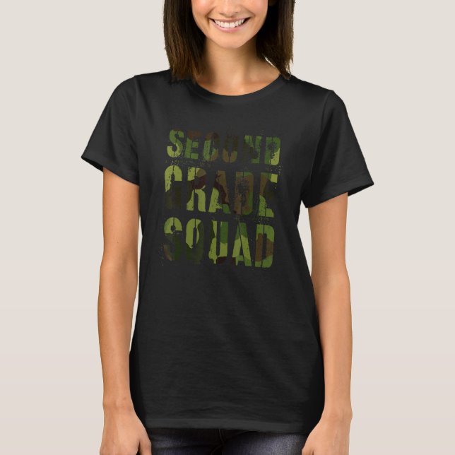 Camiseta Professora do Quadrado do Camo de Segundo Grau - A (Frente)
