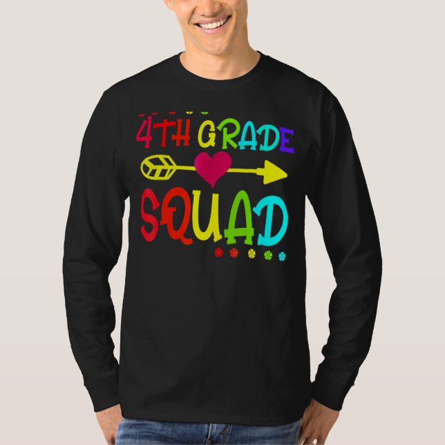 Camiseta Professora Do Quarto Grau No Quadrado De Volta À S (Frente)