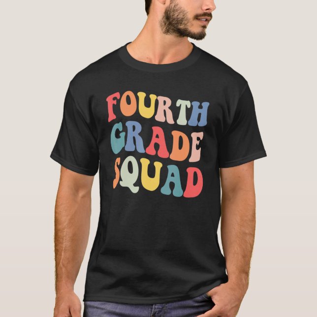 Camiseta Professora Do Quarto Grau No Quadrado De Volta À S (Frente)