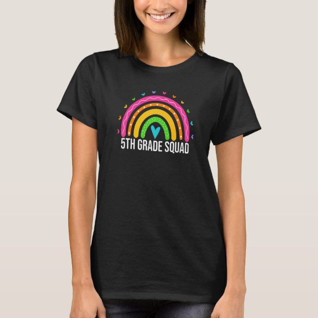 Camiseta Professora do Quinto Grau Raparigas Crianças Arco- (Frente)