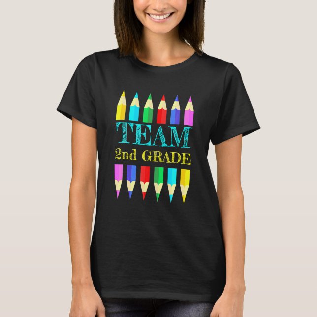 Camiseta Professora Do segundo De Segundo Grau Da Esquadra  (Frente)