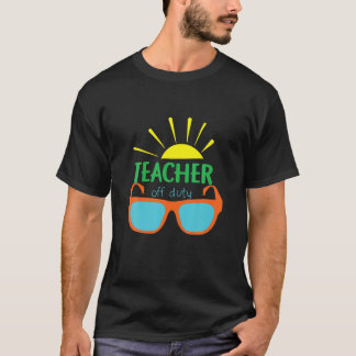 Camiseta Professora do Serviço Engraçado Escola de Verão
