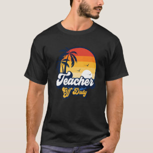 Camiseta Professora Do Sunset Da Praia De Duty No Dia Passa