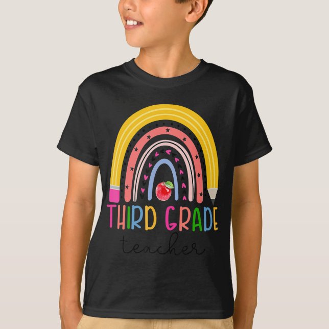 Camiseta Professora Do Terceiro Grau Professor Rainbow Prof (Frente)