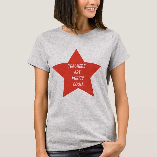 Camiseta Professora é Legal estrela Bonito (Frente)