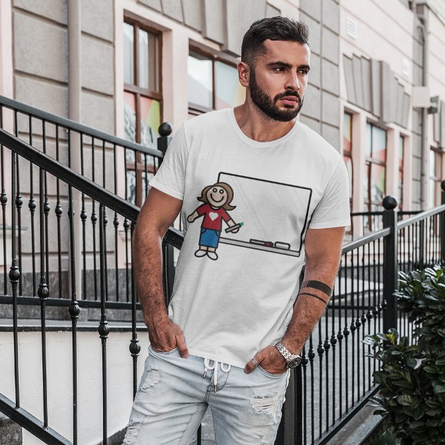 Camiseta Professora E Quadro Branco (Criador carregado)