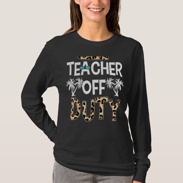 Camiseta Professora Em Descanso Feliz Dia Passado Professor (Frente)
