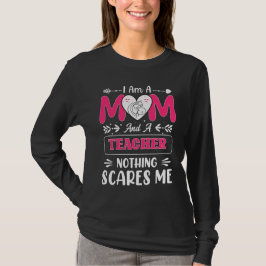 Camiseta Professora Engraçada Mãe, Professora Mãe Engraçada