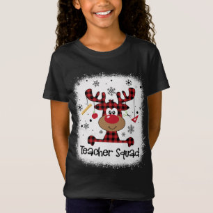 Camiseta Professora Engraçado Policial Reindeer Engraçado P