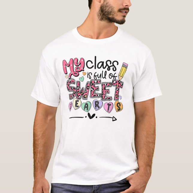 Camiseta Professora Engraçado Que Minha Classe É Cheio De D (Frente)
