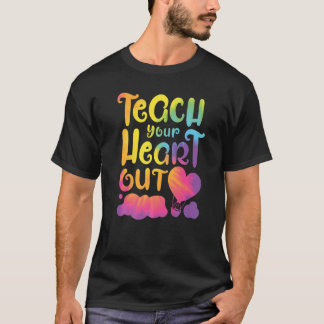Camiseta Professora Ensina Seu Coração De Volta Para O Colé