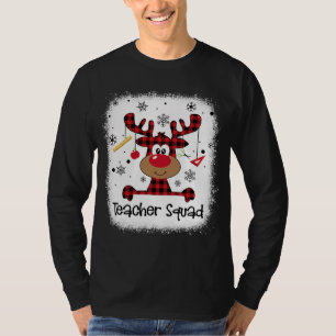 Camiseta Professora Envolvida Esquadrão Reindeer Xadrez Ver