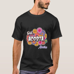 Camiseta Professora Espanhola de Maestra Personalizada Sra 