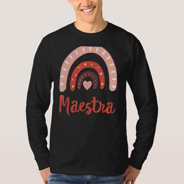 Camiseta Professora espanhola Maestra (Frente)