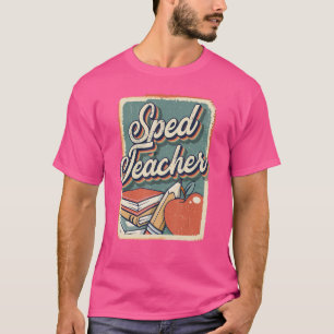 Camiseta Professora Especial De Educação Sped Ed Retro Vint